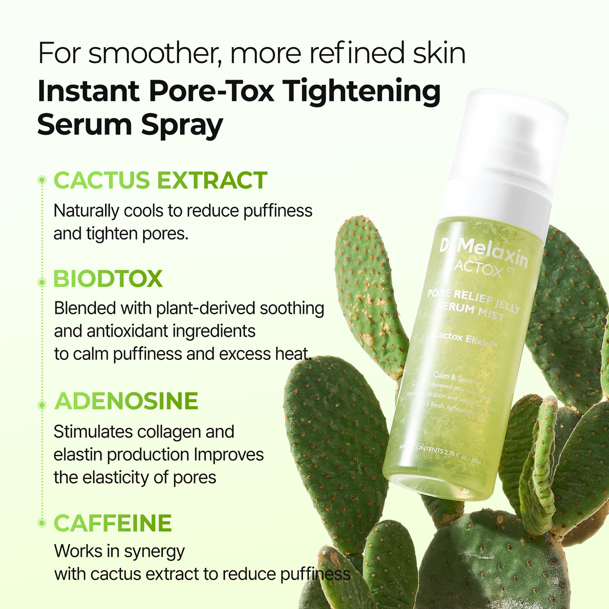 Cactox Deep Cleansing & Pore Care 4-Step Set